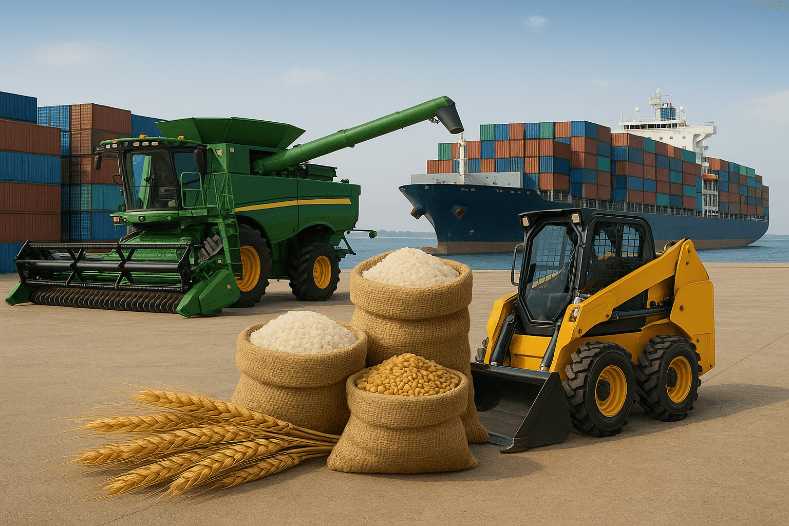 Global trade background